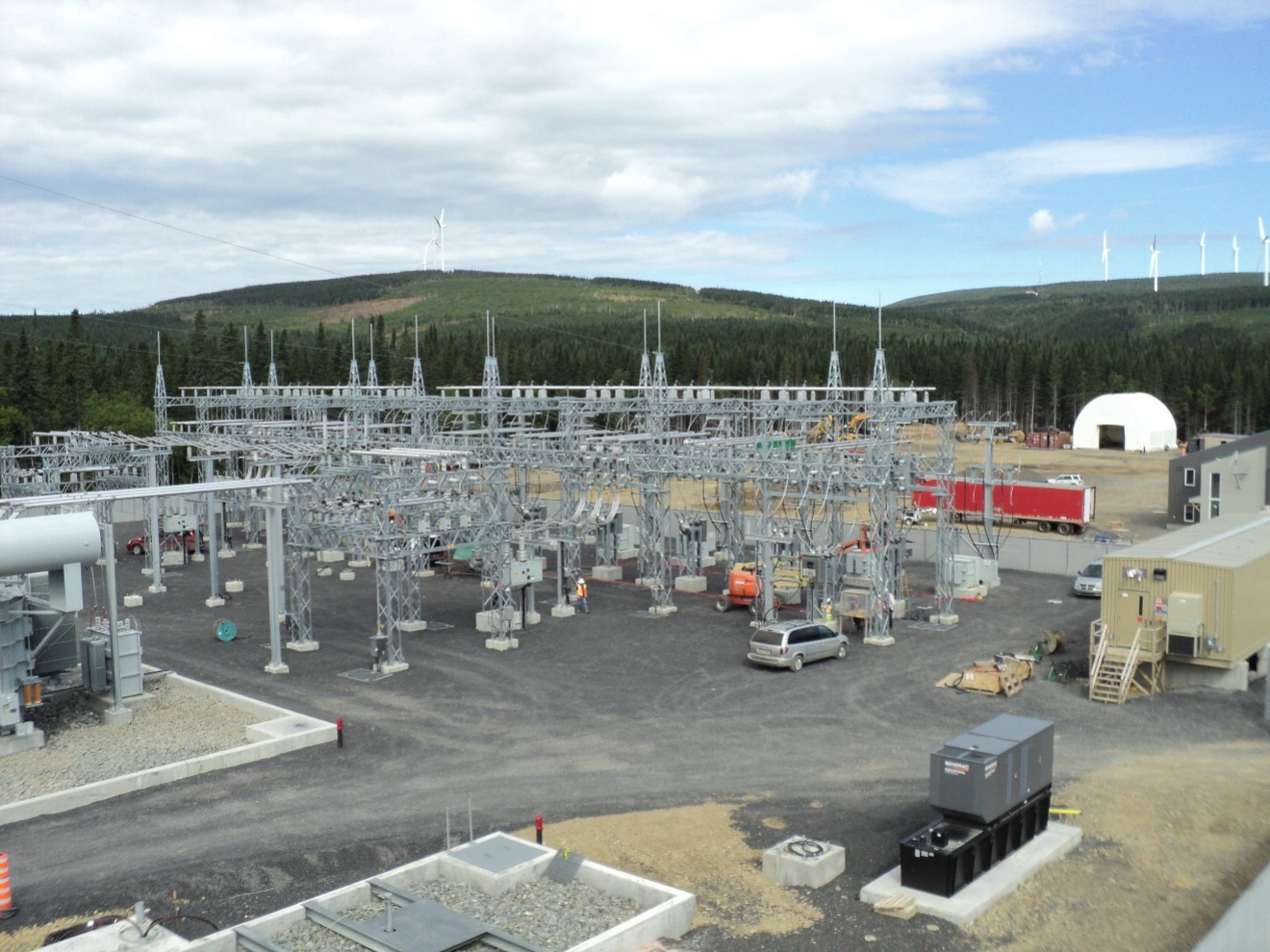 Postes de parcs éoliens