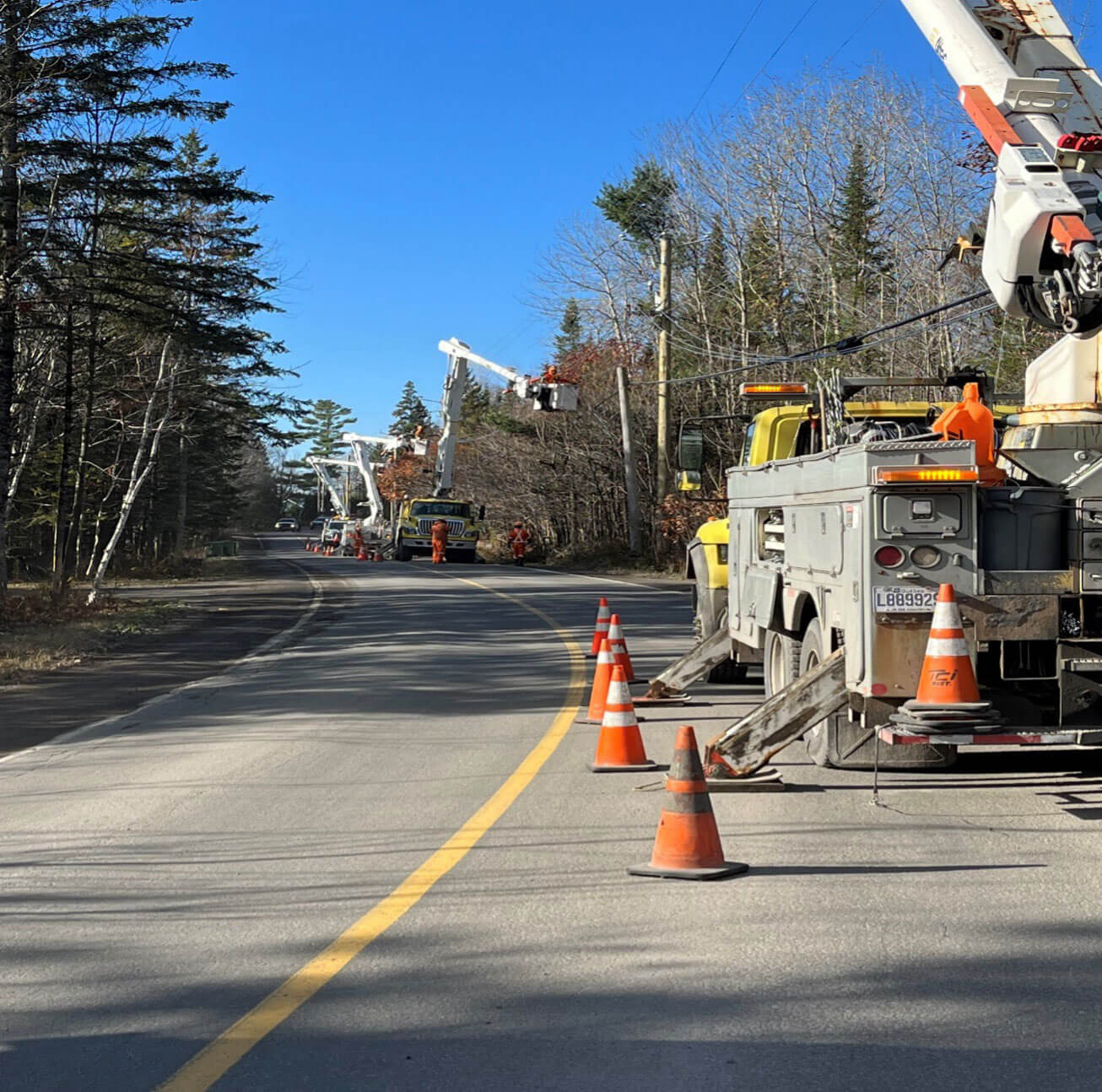 Réaménagement d’une ligne de distribution 25 kV à St-Hippolyte